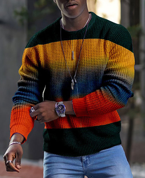 Color Block & Tie Dye Pullover