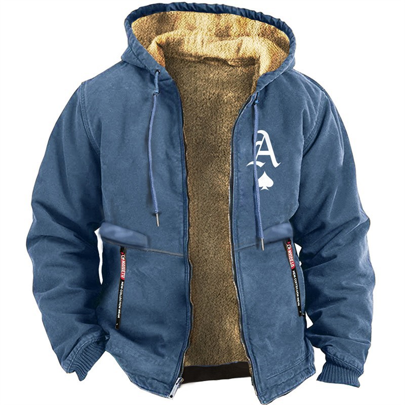 Men's Aces Winter Fleece Full Zip Hoodie